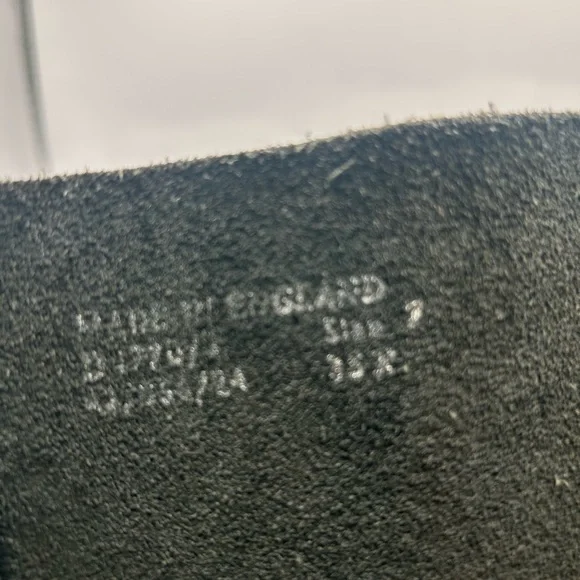 Vintage Dr Martens 1420 20 hole black knee high leather boots England m 8 W 9 - Picture 13 of 13